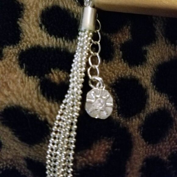 !!NWT Monet 18" Silver Tower Necklace - Picture 2 of 8